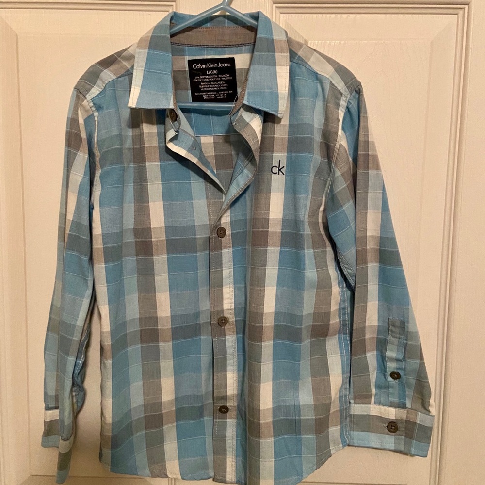 Boys Calvin Klein Dress Shirt - Size 6